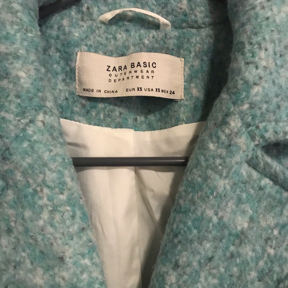 Zara light green coat - Picture 2 of 5